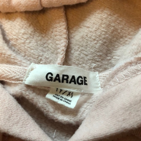 Garage Light Pink Side Tied Hoodie - Picture 2 of 5